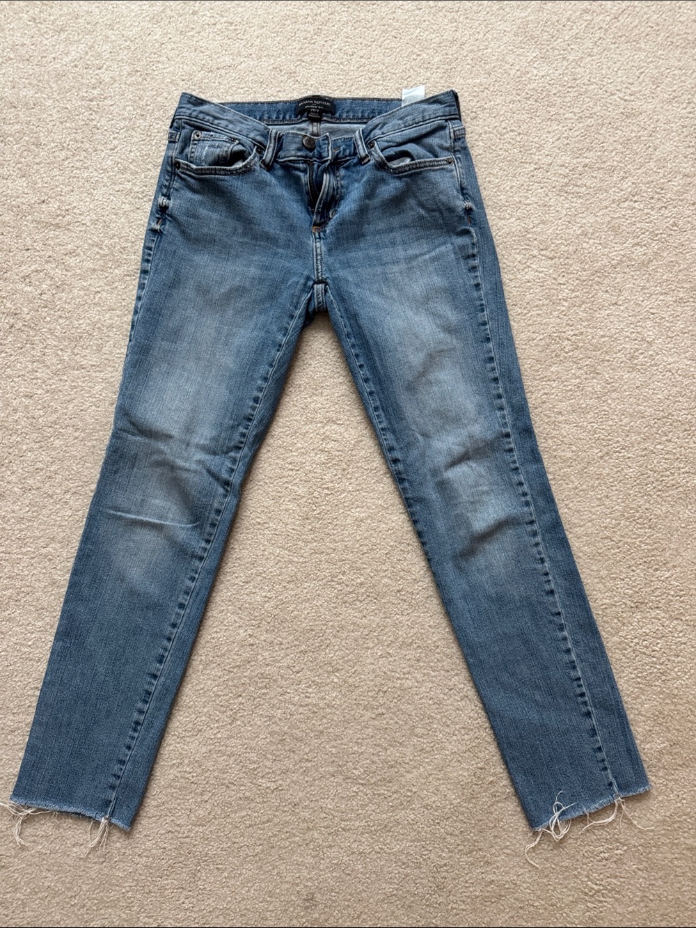 Banana Republic Mid Wash Ankle Skinny Jeans